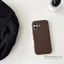 Ốp Điện Thoại Cá Nâu + Da Đơn Giản Cho iPhone 17 16 15 14 13 12 11 Pro Max X Xr Xs Max