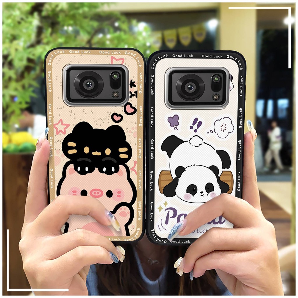 Ốp Điện Thoại Graffiti Bền Đẹp Cho Sharp Aquos R6 / SH-51B / P6 / R6G Túi Điện Thoại TPU Hoạt Hình Vỏ Mềm Thiết Kế Thời Trang Động Vật Dễ Thương Chống Thấm Nước Chống Va Đập Bọc Toàn Bộ Vỏ Chống Bụi
