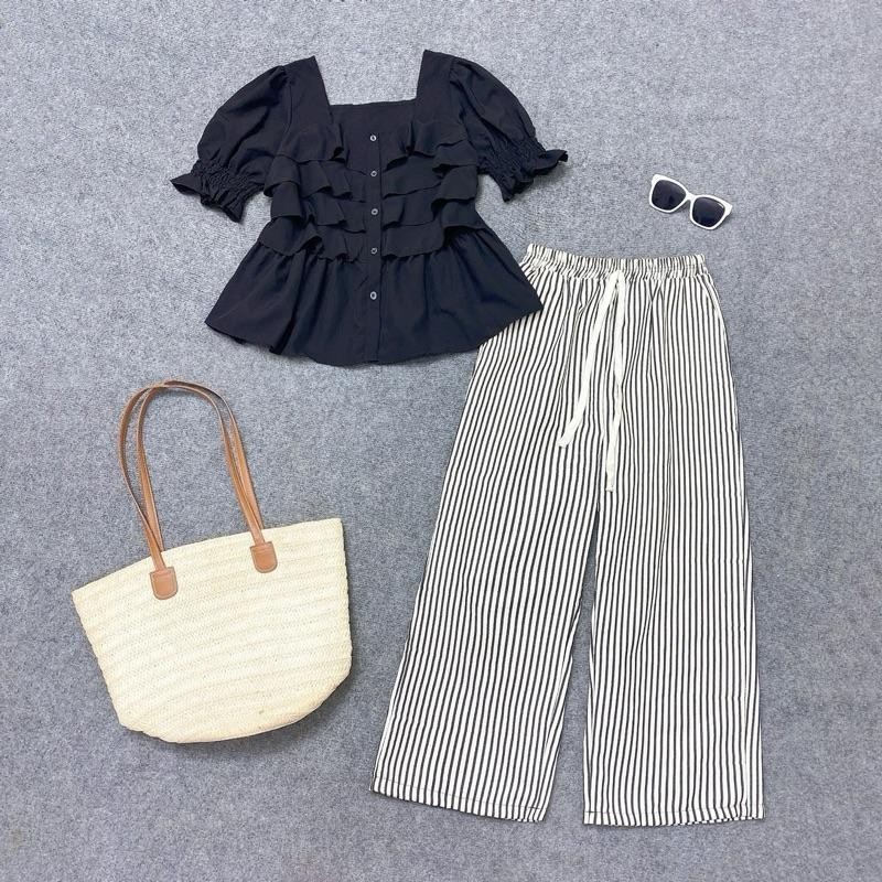 Set Đồ Bigsize Nữ Thiết Kế Baby Doll Dễ Thương Che Khuyết Điểm Tốt Cho Các Nàng Chubby 60-95kg SM36-Q534