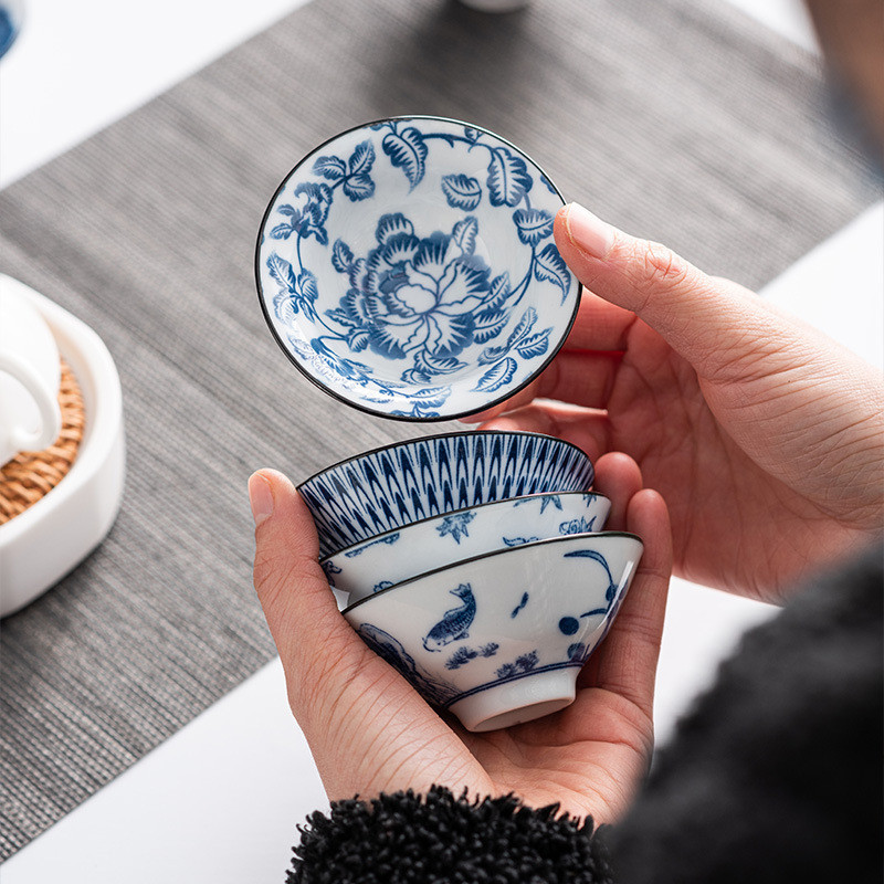 Chén Sứ Cảnh Đức Dáng Nón Dùng Uống Trà