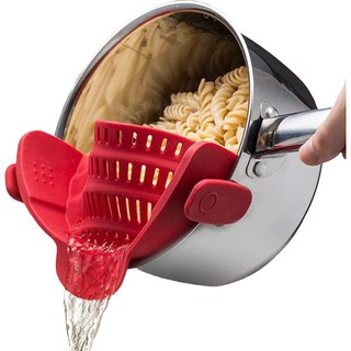Dụng Cụ Lọc Nồi Silicon Snap N Strain Dụng Cụ Lọc Pasta Kẹp Có Thể Điều Chỉnh Cho Nồi Chảo Và Bát Dụng Cụ Lọc Nhà Bếp Lớn Màu Đỏ 1 Bộ silicone chống trượt thay thế nhỏ gọn dễ làm sạch