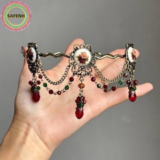 SAFENH Vintage Gothic Choker Hoa Hồng sels Vòng Cổ Dành Cho Nữ Cô Gái Thời Trang Thanh Lịch Đa Năng Vòng Cổ Trang Sức Phụ Kiện Quà Tặng Sinh Nhật VN