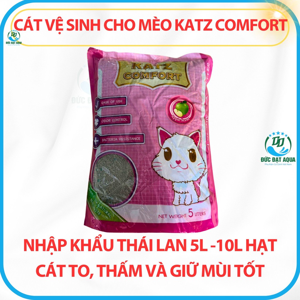 Cát vệ sinh cho mèo Katz Comfort nhập khẩu Thái Lan 5L-nặng 4kg & 10L nặng 8kg hàng chính hãng 2