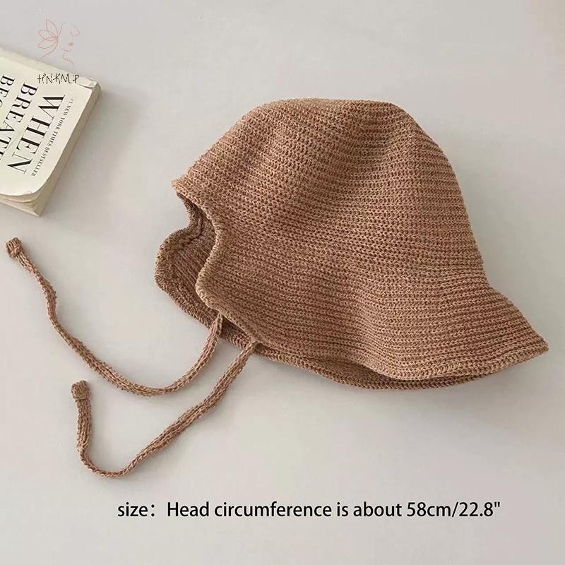 HNKMP Linen Straw Regency Bonnets Mũ Dành Cho Nữ Mũ Chống Nắng Nơ Bãi Biển Lớn Viền Rộng Cloche Mũ Lên Ngoài Trời Mùa Hè.