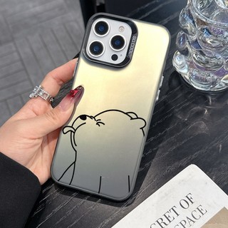 Ốp lưng Tongue Out Bear So Cool cho IPhone 16 16E 15 14 13 12 11 Pro ProMax XS XR XSmax 13Mini 12MINI 7 8 6S + Plus SE 2020 / 2022 Vỏ silicon DCCY