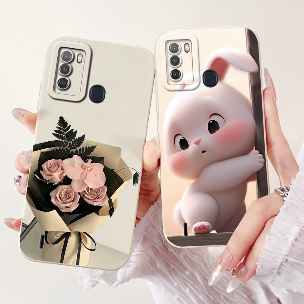 Ốp lưng ITEL S16 ITEL Vision 1 Pro Bao hoa thời trang sang trọng Kawaii Girl Vỏ điện thoại chống sốc hình mèo dễ thương