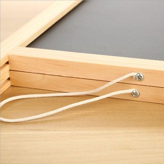 Bảng đen ROOMYCO, Bảng phấn hai mặt khung chữ A độc lập bằng gỗ, Bảng hiệu hoạt động bảng Mini 30 * 19cm Bảng Menu để bàn