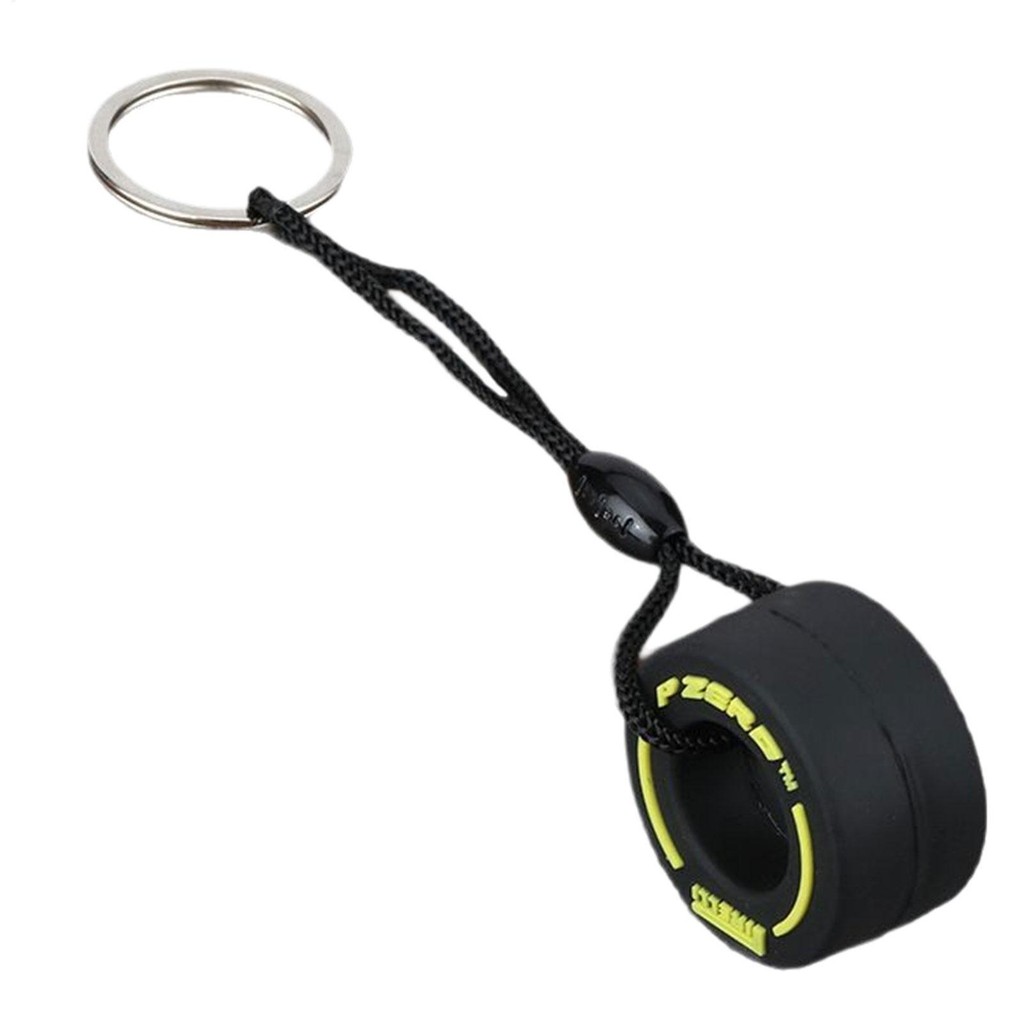 Đua Lốp Móc Chìa Khóa F1 Đua Xe Lưu Niệm Lốp Xe Móc Khóa Quà Tặng Xe Mini Móc Khóa Charm Di Động Ba Lô Mặt Dây Chuyền pomervn