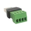 WU Solderless USB Connectors USB2 0 Nam Sang Vít Thiết Bị Đầu Cuối Bộ Chuyển Đổi Cho Dự Án DIY Cáp Dữ Liệu Sửa Chữa Một Phần