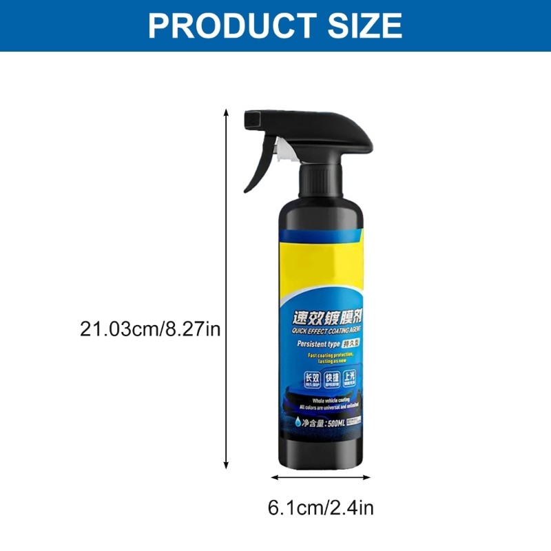 Cinnam Protection Car Coating Sprayer Hydrophobic Sprayer Coating Agent Máy đánh bóng 500ml