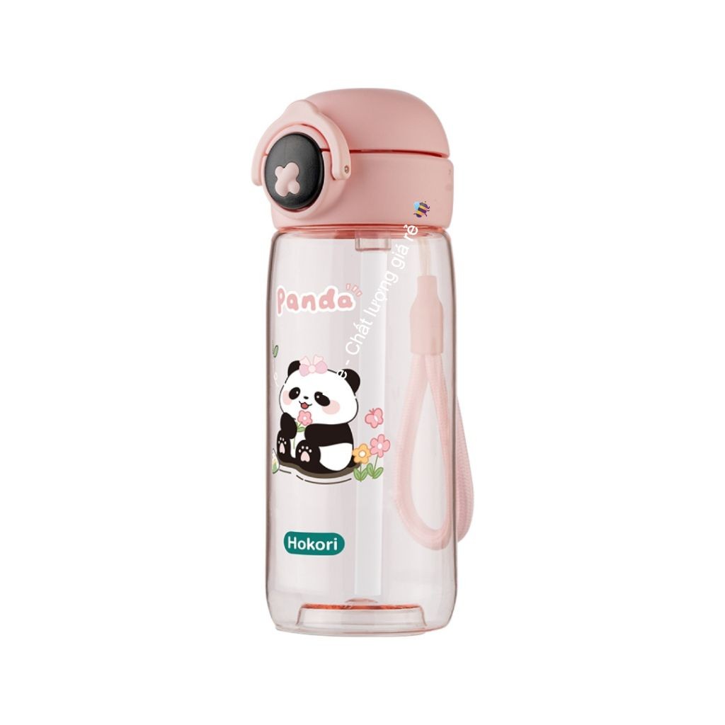 Bình nước trẻ em Panda 480ml, Bình đựng nước đi học, du lịch, thể thao chính hãng VIỆT NHẬT (mã 0080)