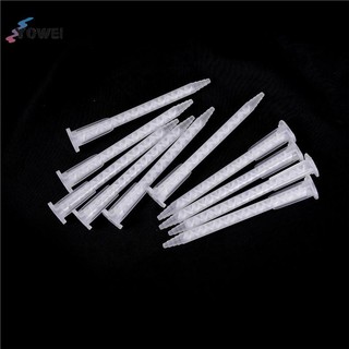 YOWEI 10 chiếc 50ML Dual Cartridge Epoxy Dính Applicator Tĩnh Trộn Vòi Phun Trộn VN