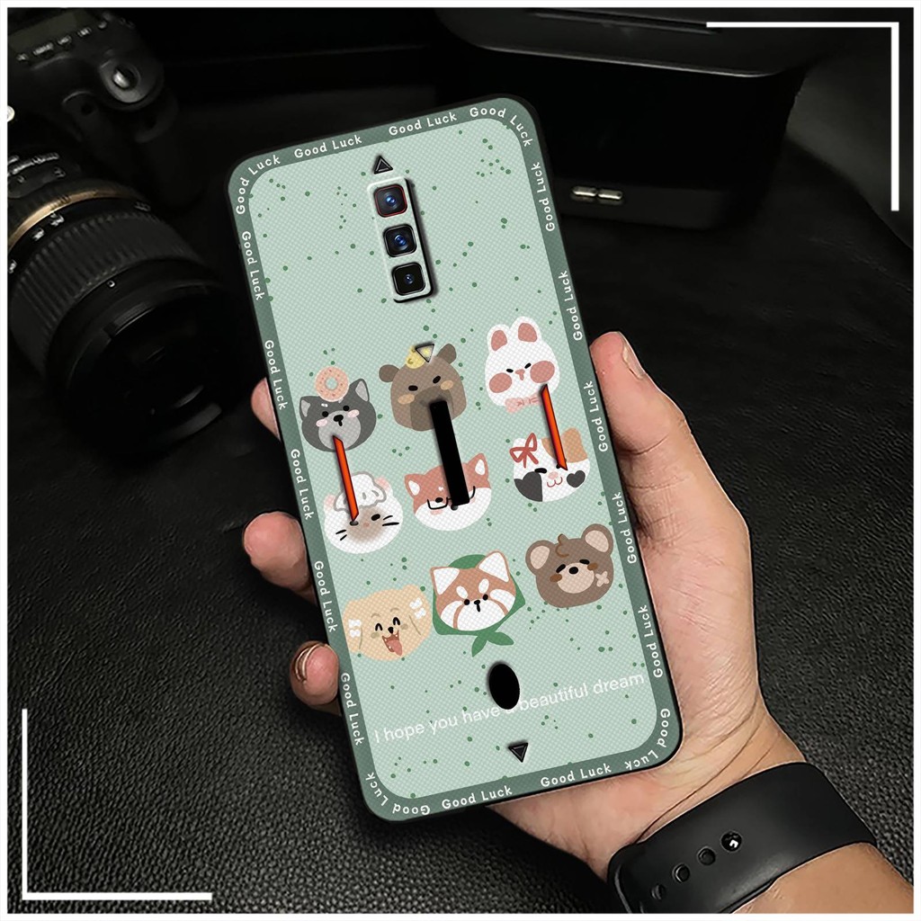 Ốp Điện Thoại Chống Bụi Bẩn Chống Thấm Nước Cho ZTE Nubia Red Magic 6 / 6S / 6Pro / 6SPro Graffiti Chống Va Đập Ốp lưng Chống Sốc Động Vật Silicon Bền Mềm TPU Dễ Thương