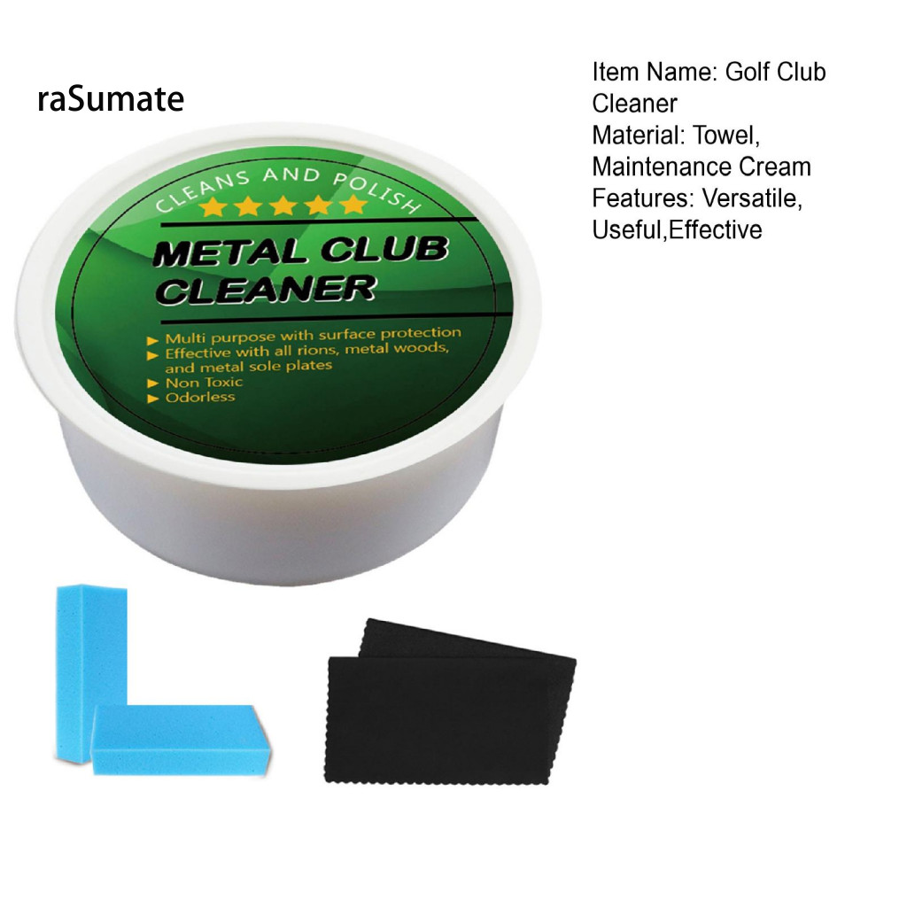< rasumate > Chất tẩy rỉ kim loại cho câu lạc bộ chơi gôn Chất tẩy rửa phụ kiện chơi gôn Bộ chăm sóc câu lạc bộ chơi gôn tối ưu Bộ dụng cụ đánh bóng tẩy rỉ sét Miếng bọt biển cải thiện trò chơi của bạn với cho khu vực Đông Nam
