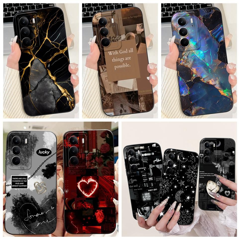 Vỏ In Hình Nghệ Thuật Thời Trang Mới Cho Realme C75 C75X Ốp lưng Realme RMX3941 Ốp Lưng Silicon Mờ Mềm