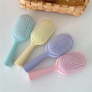 Lược massage chải tóc cầm tay Lược cầm tay tạo kiểu màu sắc pastel