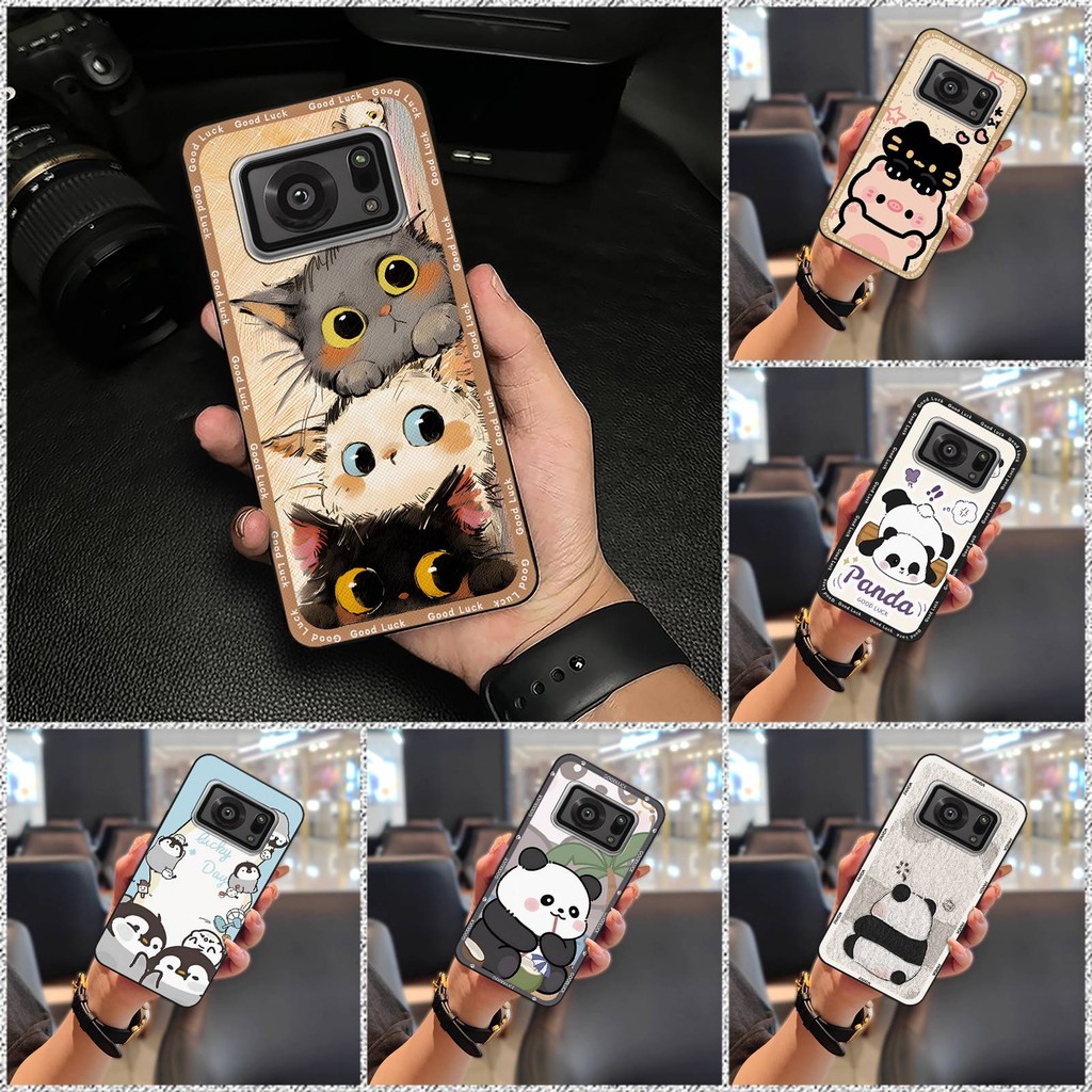 Ốp Điện Thoại Graffiti Bền Đẹp Cho Sharp Aquos R6 / SH-51B / P6 / R6G Túi Điện Thoại TPU Hoạt Hình Vỏ Mềm Thiết Kế Thời Trang Động Vật Dễ Thương Chống Thấm Nước Chống Va Đập Bọc Toàn Bộ Vỏ Chống Bụi