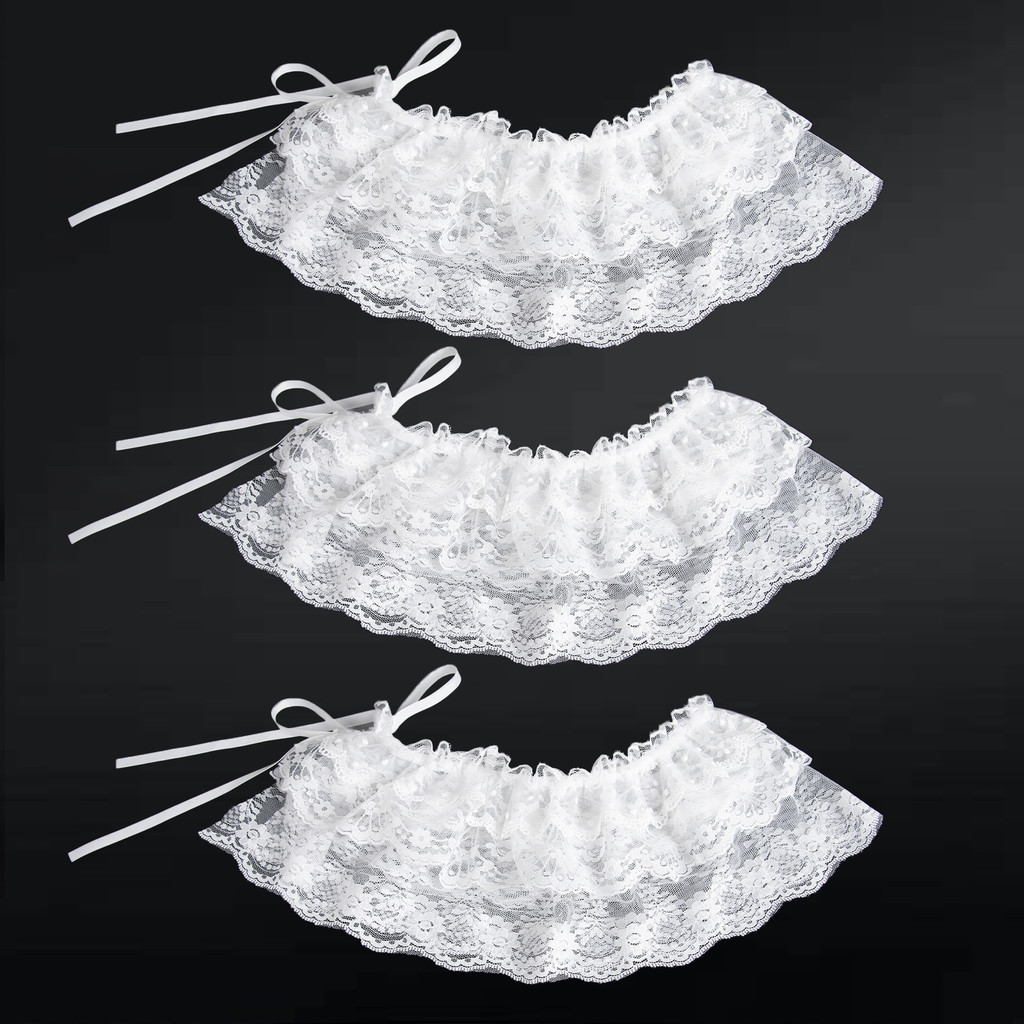 Váy ren mới 2025, váy ngắn có viền ballet, váy tạp dề buộc dây