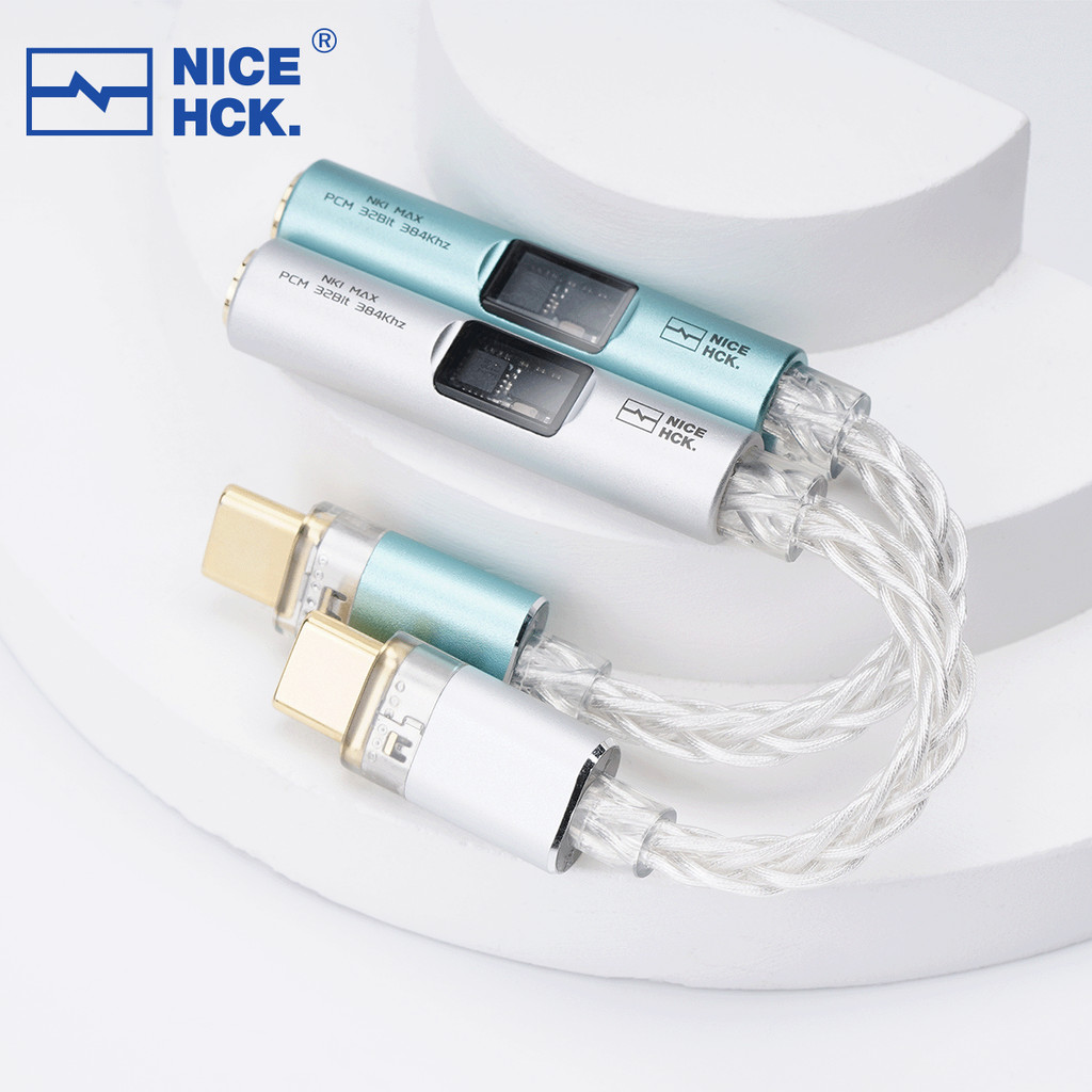 Cáp chuyển đổi NICEHCK NK1 MAX CX31993 Chip giải mã MAX97220 HiFi Bộ khuếch đại DAC Type-C di động Dây OCC mạ bạc