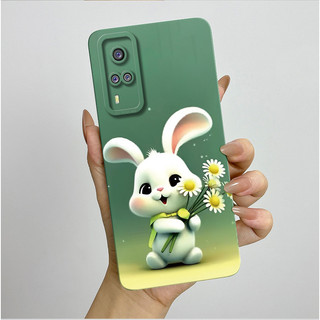 Dành Cho Vivo Y51 2020 Ốp Điện Thoại Vivo Y31 2021 TPU Mềm Mờ Ốp Lưng Thẩm Mỹ Hoa Bướm Xinh Đẹp Vỏ Silicon Chống Sốc VIVOY51 VIVOY31 Vỏ