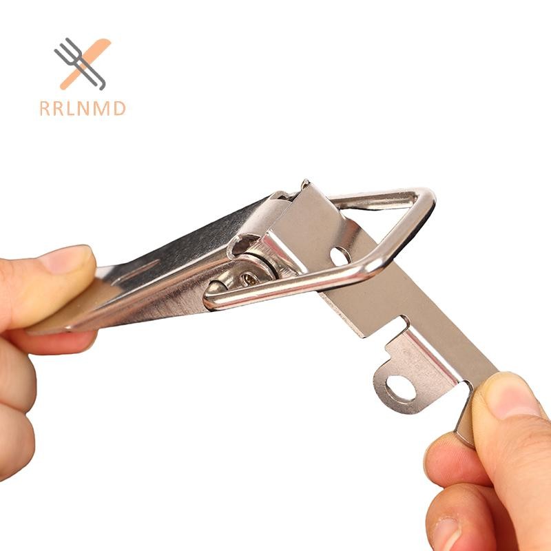 RRLNMD 1 Bộ Cửa Tủ Kim Loại Khóa 90 Độ Hộp Đóng Cửa Khóa Miệng Vịt Móc Lò Xo Tải Vẽ Chuyển Đổi Chốt Kẹp MỚI