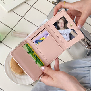 Ví nữ in nơ tinh tế bằng da PU Ví đựng tiền đa chức năng dễ thương