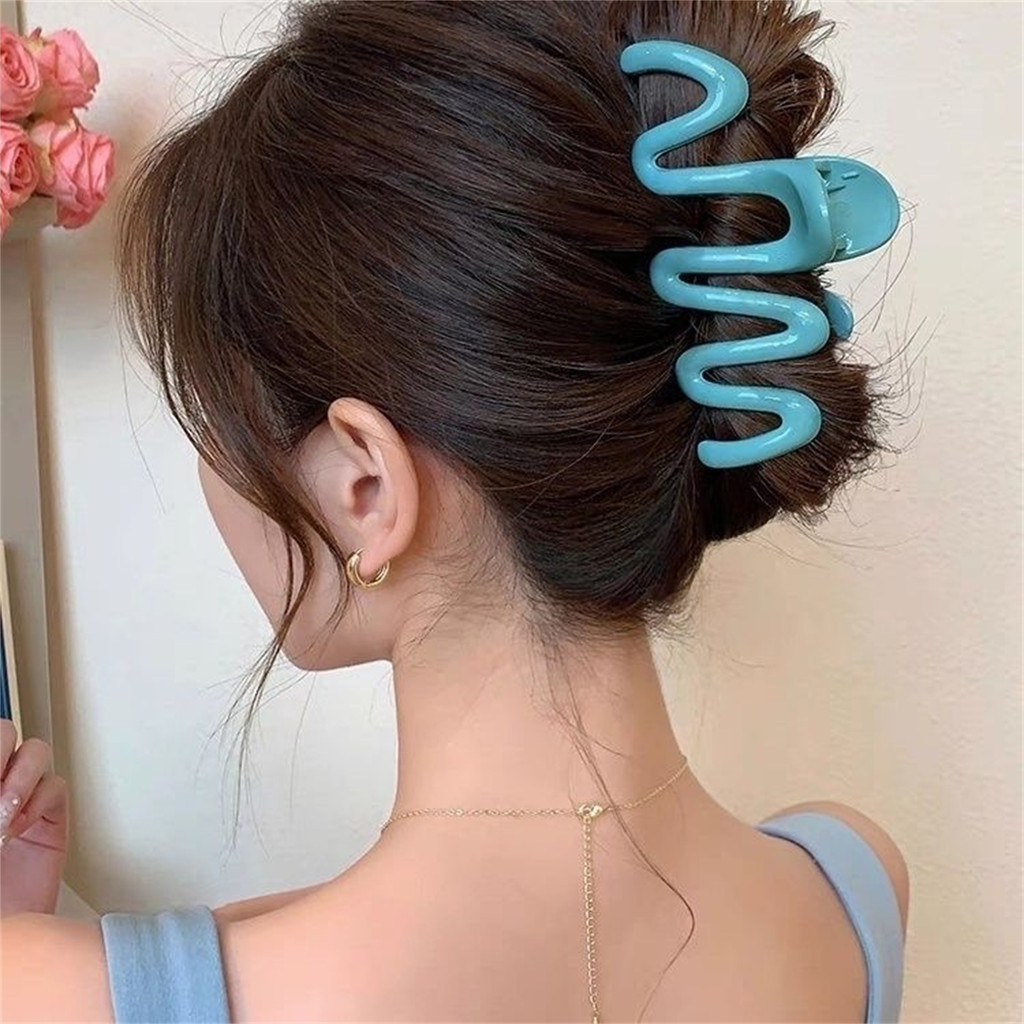 Phụ nữ và bé gái - Kẹp tóc nhựa phong cách ngọt ngào, phụ kiện tóc đơn giản