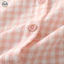 Phong cách Nhật Bản Muji - Áo cánh tay ba phần tư từ sợi cotton nguyên chất hai lớp - Quần dài đến mắt cá chân mỏng nhẹ hàng ngày