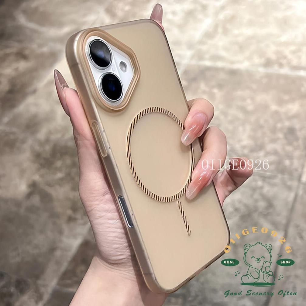 Ốp điện thoại từ tính siêu mỏng mờ iphone16 Pro Max 15 14 13 12 11 vỏ cho vỏ iPhone PC Vỏ cứng chống sốc
