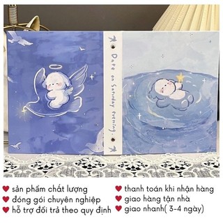 Sổ Đựng Card Album Ảnh Binder A5 6 Còng Hình Cún Cute Timo VPBL15