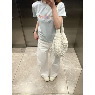 áo thun ôm body  xanh biển áo girl phố style xinh mùa hè Eleclassm áo baby tee
