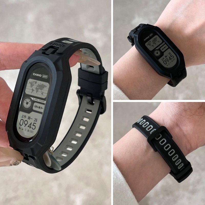 Dành Cho Xiaomi Mi Band 11 10 9 8 7 6 5 Dây Đeo Silicon Tích Hợp Vòng Tay Đồng Hồ Thông Minh TPU Thay Thế Dây Đeo Tay Cho Xiaomi Smart Band 1110 9 8 7 6 5