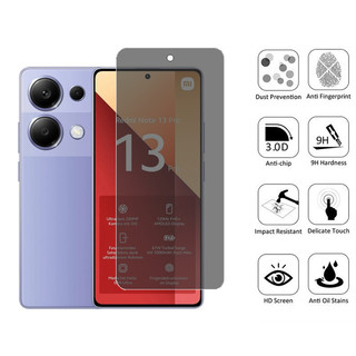 Kính cường lực chống nhìn trộm 2 trong 1 Redmi Note 13 Pro 4G Bảo vệ màn hình riêng tư cho Xiaomi Redmi Note 13 12 11 Pro Plus 14 4G 5G & Phim ống kính máy ảnh