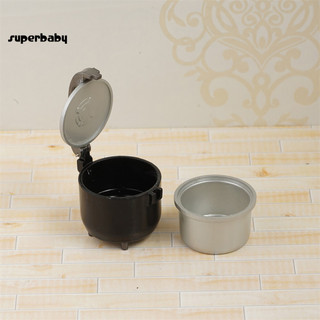 (Superbaby) Nồi Cơm Điện Mini Chi Tiết Tinh Tế DIY Phụ Kiện Nhựa Mô Phỏng Nồi Cơm Điện Trẻ Em Quà Tặng Cho Cảnh Nhà Bếp