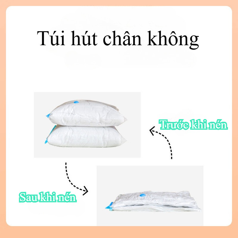 Túi hút chân không đựng quần áo, Túi quần áo chống bụi trong suốt, chất liệu PA+PE cao cấp