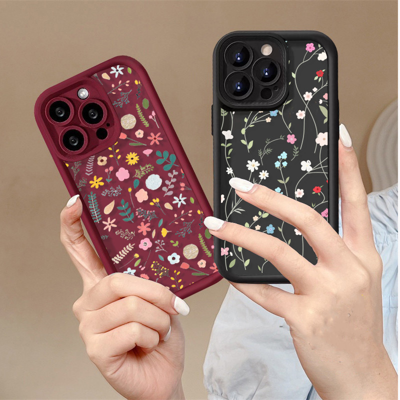 Ốp Điện Thoại Cho Samsung Galaxy S25 S23 S24 Ultra Plus S24FE S23FE S20FE Ốp Lưng Thời Trang Y2K Hoa Cô Gái Silicon Mềm Mại