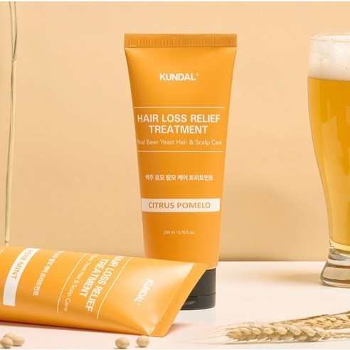 Dầu xả lúa mạch lên men KUNDAL HAIR LOSS RELIEF TREATMENT CITRUS POMELO 200ml | DAMDAVN
