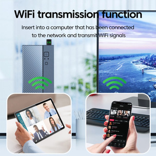 Elough 900Mbps WiFI 6 Bộ Chuyển Đổi USB Bluetooth 5.3 Thẻ Mạng Không Dây Trình Điều Khiển Băng Đô Kép USB Dongle Miễn Phí Cho PC