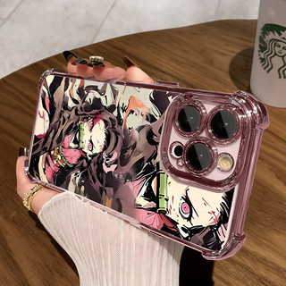 Anime Demon Slayer Tokitou Muichirou Nezuko Ốp Lưng Điện Thoại Xiaomi MI 14T Pro 15 Ultra 13 14 Pro POCO X7 X3 F5 M3 M4 Pro X5 F4 Vỏ Giáp Chống Sốc Trong Suốt Mạ Silicon Mềm