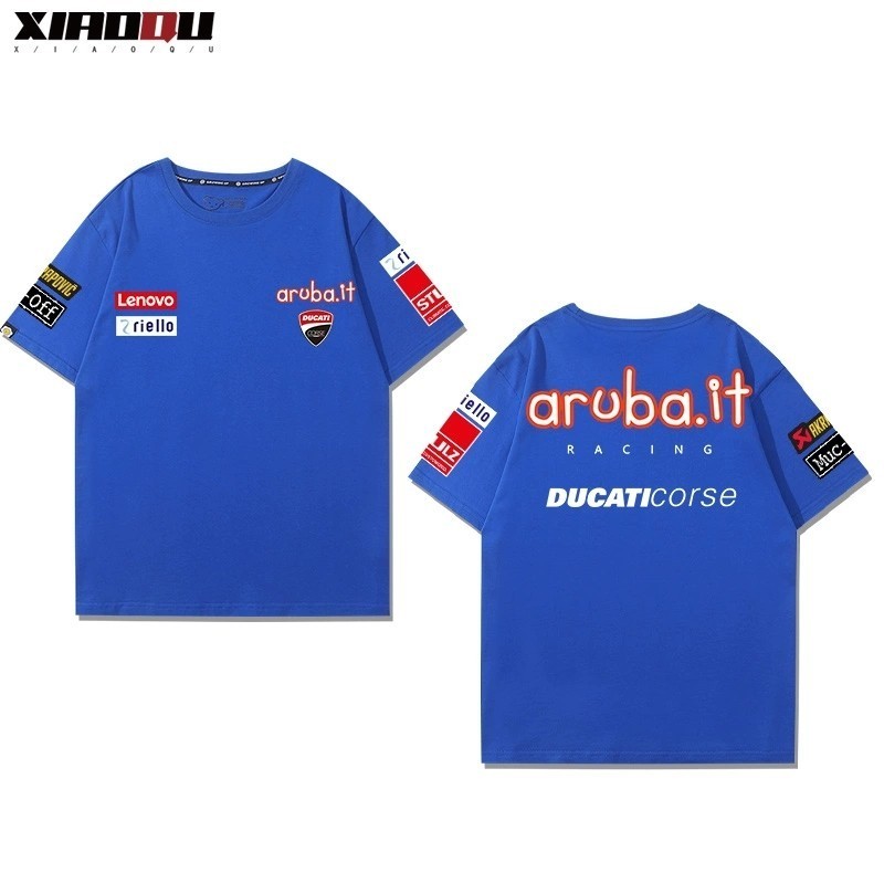 Xe Máy Ducati Hạng Nặng Tay Ngắn Nam Nữ 2024, Áo Thun Cotton Phong Cách Mới Mùa Hè