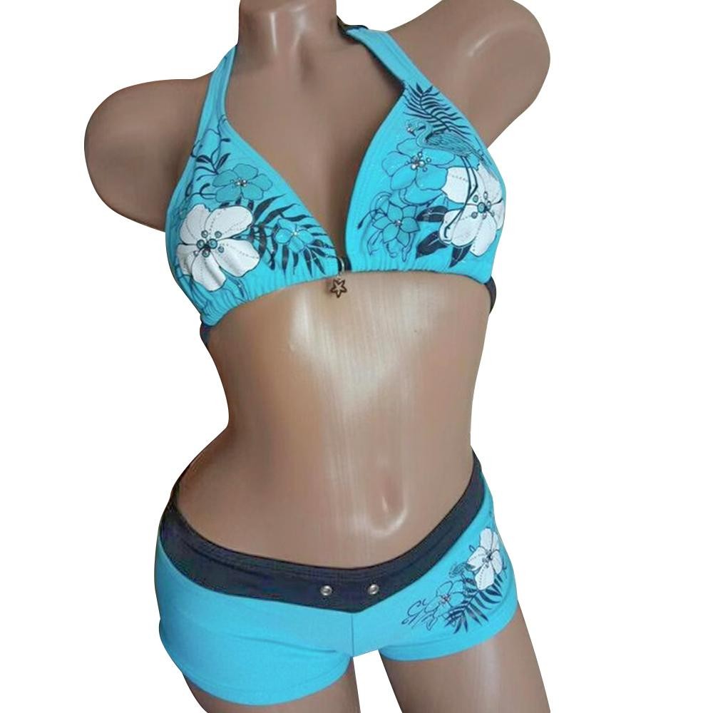 Bikini Seyawson cổ điển in hoa, thiết kế thời trang dành cho nữ