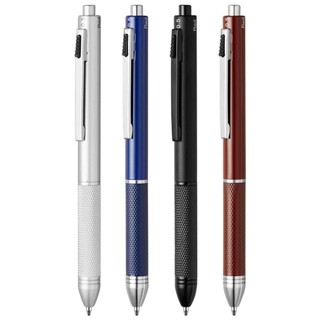Bút bi 3 màu HOBBYIN, Bút đa chức năng cảm biến trọng lực 4 trong 1, Loại ép kim loại chất lượng cao 0.5mm Bút chì cơ học Văn phòng trường học
