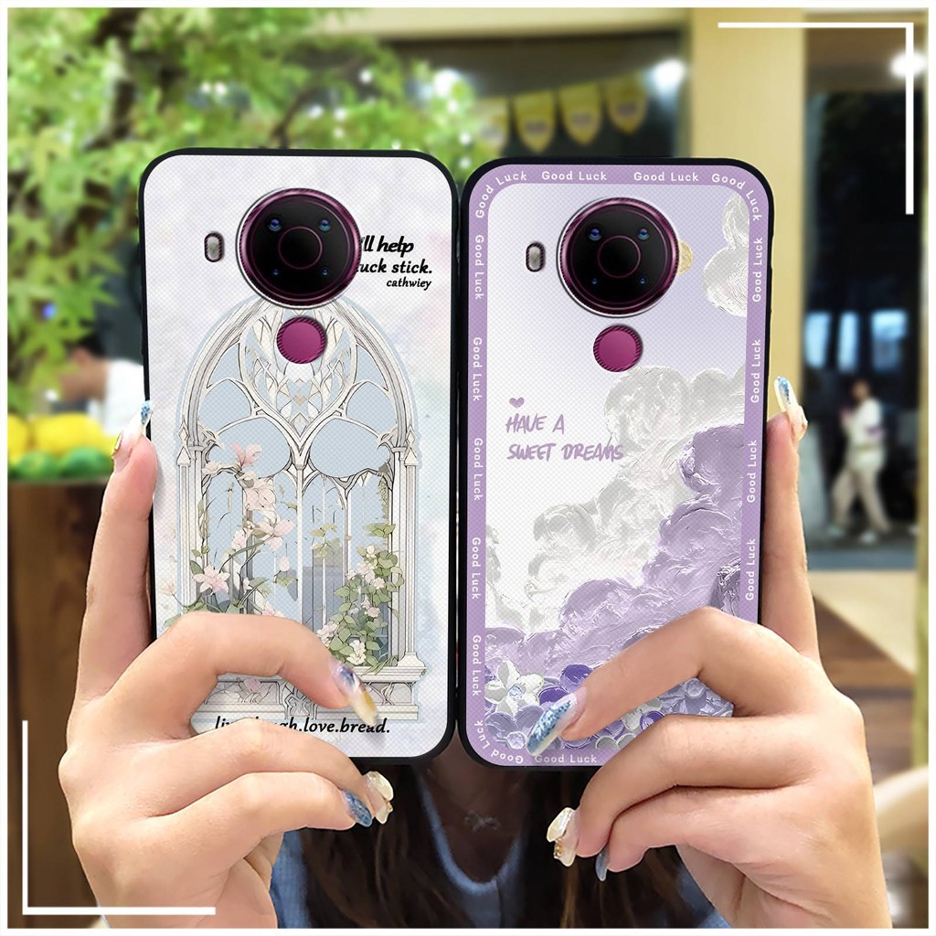 Ốp lưng silicon mềm Nokia 5.4, thiết kế thời trang, chống sốc, bảo vệ hoạt hình, dễ thương, chống bụi bẩn
