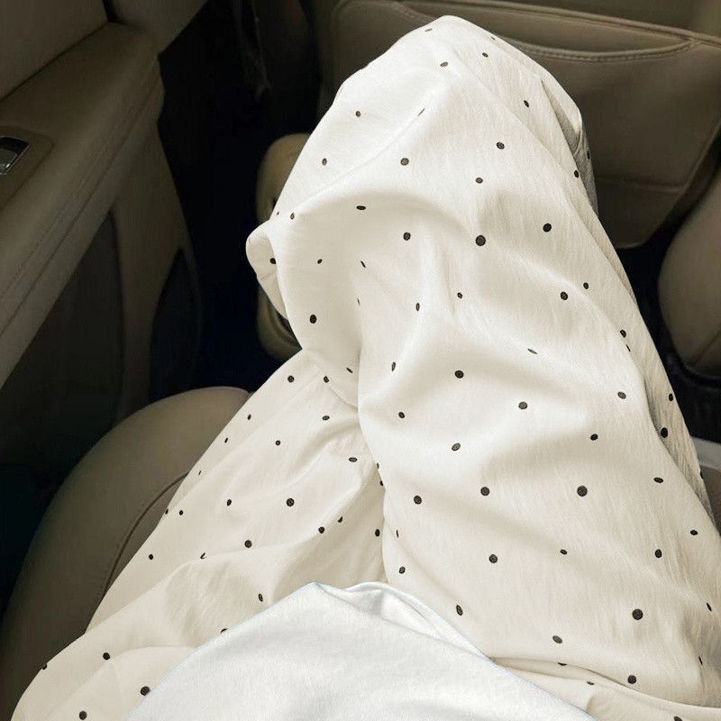 Polka dot pants Quần casual in hình chó cotton mây phong cách Hàn Quốc