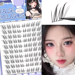 7-12mm C Curl Lông Mi Giả Cụm Lông Mi Wispy Tự Nhiên Hoàn Hảo Cho Bé Gái Trang Điểm Mắt Ngủ