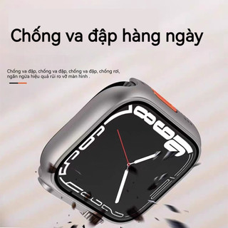 Ốp Apple Watch kính cường lực chống sốc chống trầy cho Series 10 9 8 7 6 5 4 SE 40 42 44 45 46 49mm