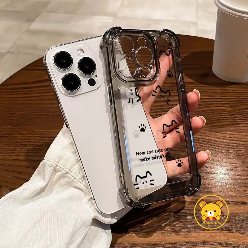 Ốp Điện Thoại Túi Khí Mèo Dễ Thương Cho Honor X10 X9C Smart X9B X9A X9 X8 X7 X7C X7B X5B Plus Magic 7 6 5 4 3 Pro Lite 5G 4G Vỏ Hoạt Hình Paw Clear Chống Sốc Ốp Lưng Mềm