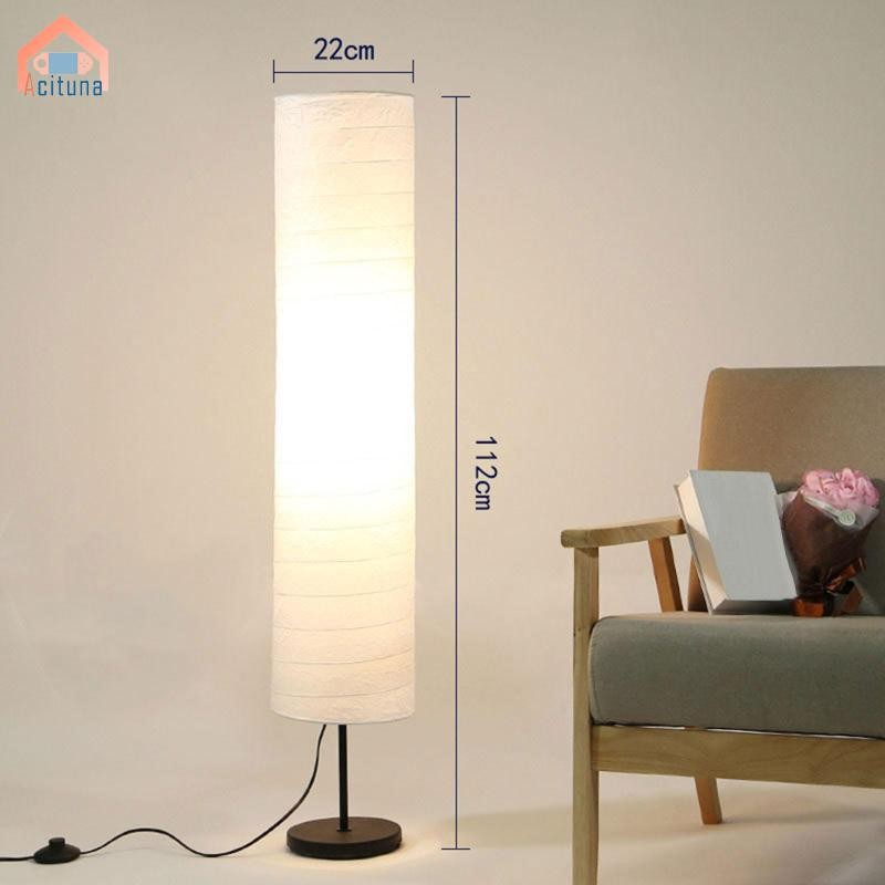 Tấm che đèn sàn phong cách Bắc Âu hiện đại cho phòng khách/phòng ngủ, thiết kế giấy trắng