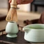 SNUGHOUSE 4 Máy đánh trứng Matcha Nhật Bản, Bộ trà Matcha truyền thống bằng gốm tre, Bộ trà thìa cà phê có thể tái sử dụng Dụng cụ làm trà