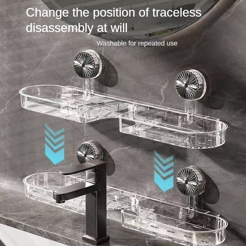 Hút Cốc Kệ Vòi Chống Thấm Nước Chống Ẩm Traceless Tháo Lắp Vệ Sinh Nhà Vệ Sinh Phòng Tắm Rửa Tay Gương Rửa Mặt Tường Bảo Quản Treo Tường